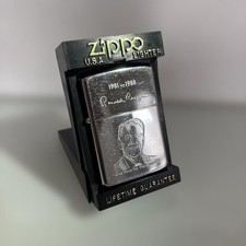 Zippo lighter featuring President Ronald Reagan, made in 1989 picture