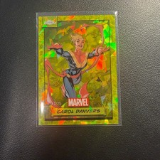 2024 Topps Chrome Sapphire Marvel - Carol Danvers Yellow /75 #76 picture