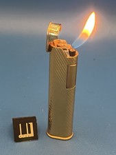 1970's  Dunhill Gold Plated TWIST LINE DRESS  Lighter,  Warrantied picture