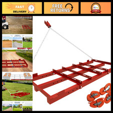 4ft Heavy Duty Drag Harrow for ATV, UTV, Tractor - Adjustable Tow Behind Levelin picture