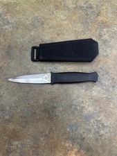 Gerber Guardian Loveless Boot Knife Black Armorhide Dagger USA G7198S Sheath picture