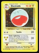 Electrode Holo 2/64 Fossil Light Played (LP) Pokemon TCG Holo Rare English 1999 picture