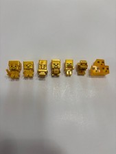 Minecraft Gold Mini Figures Chest Series 1-2-3 Lot of 7 Mojang Mattel picture