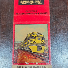 Rio Grande RR Denver & Rio Grande Western Matchbook Cover Diamond Match Co. picture