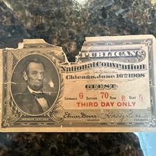 Republican National Convention Chicago June 16, 1908 Third Day Only Guest picture