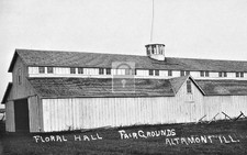Floral Hall Fairgrounds Altamont Illinois IL - 11x17 Reprint picture