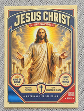 JESUS CHRIST THE SAVIOR CUSTOM ACEO TRADING CARD CHRISTIAN CHURCH BIBLE GOSPEL picture