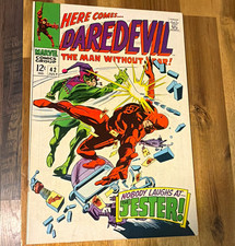 Marvel Daredevil #42 NM (9.2+) WP. 1st App of Jester picture