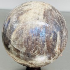 Natural Gray moonstone sphere quartz Crystal ball Healing 3080G (6.8LB) picture
