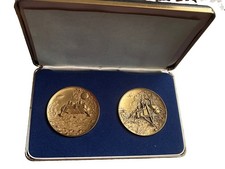 Medallic Art Co NASA 1976 Viking I & II Mars Landers Bronze Medal Set picture