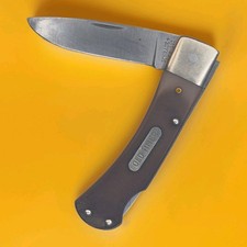 Vintage Schrade Old Timer USA 3OT Single Blade Lockback Brown Sawcut Stainless picture