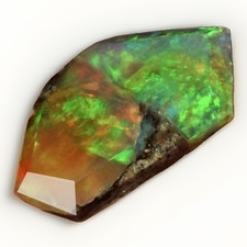 Rare African Black Opal Crystal Natural Raw Play Of Color Gemstone Facet Grade picture