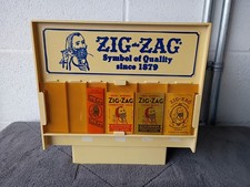 Vintage Zig Zag Papers 6 Slot Double Sided Plastic Counter Dispenser Display   picture