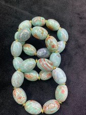 3Pcs Large WOW Tibetan Natural Dragon Vein Agate Dzi 20x28mm Beads Bracelets picture
