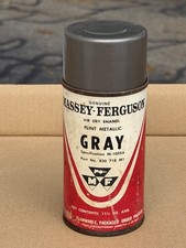 Vtg RARE MF Massey Ferguson Flint Metallic Gray Spray Paint Can W/ Metal Cap picture