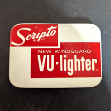 Scripto Windguard VU-Lighter Cigarette Lighter with Metal Tin Case picture