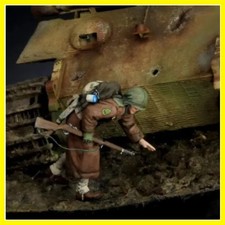 1/35 Scale Resin Figure Model Kits WW2 US Army Infantry Single Figure Hobby M... picture