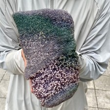 3.15LB Natural purple grape agate quartz crystal granular mineral specimen picture