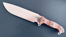 Busse Choppasaurus INFI Steel Natural Canvas Micarta Handles, New, never used picture