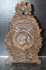Rare antique King George V & Queen Mary Our Empire Coronation Cast Iron Bank picture