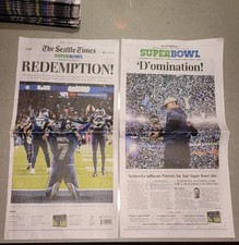 The Seattle Times Super Bowl Newspapers Seahawks Victory Redemption Domination picture