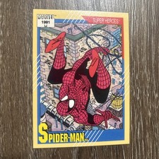 1991 Impel Marvel Universe #1 SPIDER-MAN Trading Card Mint 🔥 picture
