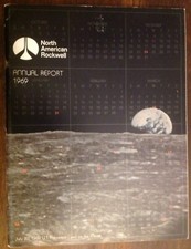 Rockwell 1969 Rare APOLLO Vintage 44 Pages North American Annual Report Moon picture