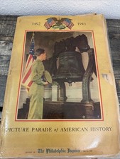 Vintage 1943 Philadelphia Inquirer July 4 Picture Parade American History WW2 picture