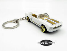1968 '68 Ford Shelby White Car Rare Novelty Keychain 1:64 Diecast picture