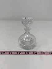 Vintage Marquis by Waterford Crystal Perfume Bottle Heart Shaped Stopper picture