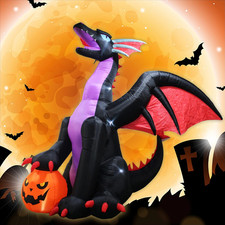 8Ft Halloween Inflatable Blow up Huge Dragon Outdoor Decoration picture