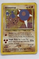 RARE HOLO HITMONTOP 3/75 ORIGINAL NEO DISCOVERY SET POKEMON CARD WOTC GOOD picture