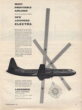 Lockheed Hudson Electra Full Color and B&W Magazine Ads 1940s-1950s picture