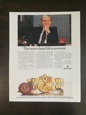 1990 Rolex Oyster Perpetual Day-Date Full Page with President Bracelet Color Ad picture