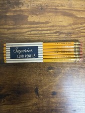 Vintage Superior Lead Pencils No 2 GMC 3108 S Unsharpened Box Set Dozen 12 Pack picture