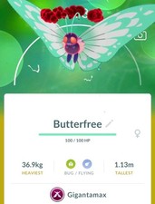 🪲🪽 Gigantamax Butterfree Trade 🔄 - Pokémon Go picture