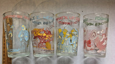 4 VTG 70s WELCH'S GLASS JELLY JARS BUGS BUNNY  WILE. E FOGHORN & MR. WEATHERBEE picture