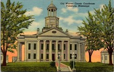 Old Warren County Courthouse, Vicksburg, Mississippi - Postcard picture