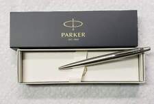 Parker Jotter Stainless Steel Chrome Trim Ballpoint Pen Black Ink With Gift Box  picture