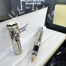 New Montblanc Rudyard Kipling Wolf Head Limited Edition Luxury Fountain Pen Set picture