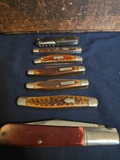 VINTAGE POCKET KNIFE LOT ROBESON SCHRADE SMI OLD TIMER  picture