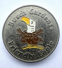 Vintage Busch Gardens Friendly Eagle Token Old Country France Williamsburg VA picture