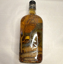 Vintage Style Snake Specimen Display Bottle – Preserved Snake in Amber Liquid picture