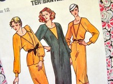 UNCUT Butterick 6748 STUNNING DRESSES by DESIGNER : TERetBANTINE  : Size 12 picture