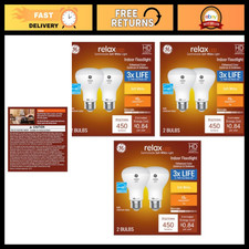 GE Relax 6-Pack R20 45-Watt Equivalent Soft White Dimmable LED Light Fixture Lig picture