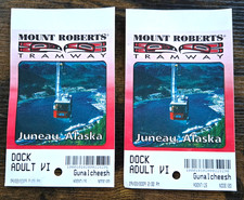 Vintage 2009 Juneau Alaska Mount Roberts Tram Adult Day Passes Admission Ticket picture