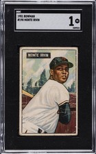1951 BOWMAN #198 MONTE IRVIN SGC 1 picture