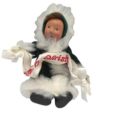 Vintage 1992 Byers Choice Caroler Merry Christmas Figurine Doll picture
