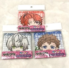 MOVIC, Tsukiuta Procellarum Pillow Coaster Charm, Lot of 3, 3.75 x 3.75 Inches picture