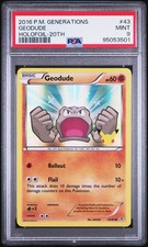 Geodude 43/83 PSA 9 Holo Pokemon 20th Anniversary PromoXY Generations LOW POP 26 picture